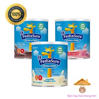 Sữa tăng cân và chiều cao Mỹ cho bé PEDIASURE GROW & GAIN  400G - 3 Vị