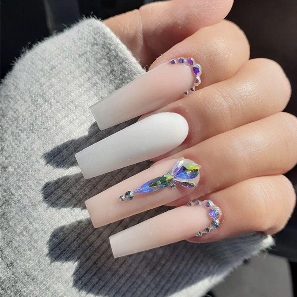 Hộp 24 Móng Tay Giả Lấp Lánh Chất Lượng Cao