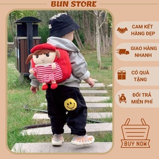 Balo cho bé mẫu giáo mầm non bé trai bé gái cặp cho bé mẫu giáo đi học hình thú bông dễ thương cute