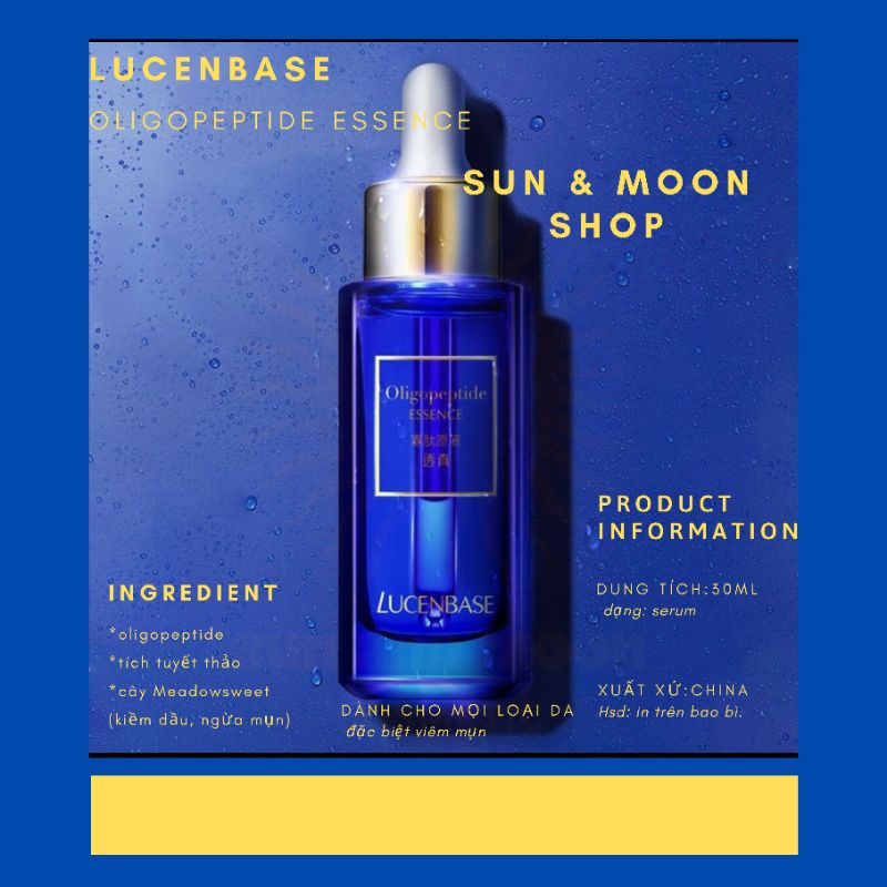 Serum Oligopeptide essence Lucenbase tinh chất giảm mụn mờ thâm dành cho da dầu mụn