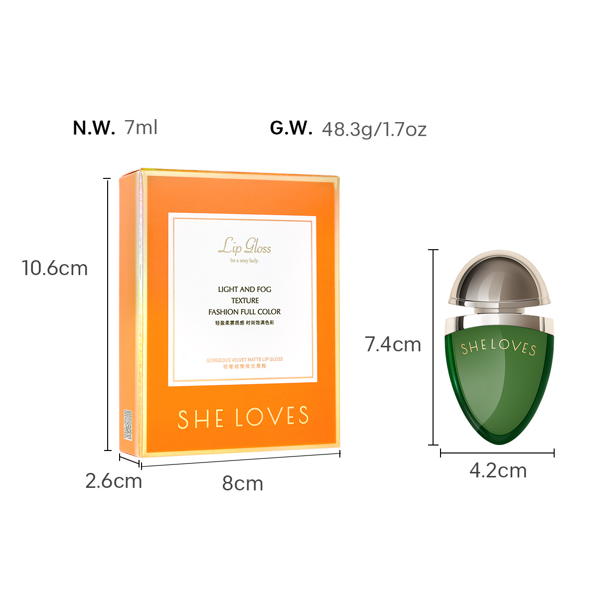 [Hàng mới về] Son môi lâu trôi Sheloves với 6 màu sắc thời trang tùy chọn | BigBuy360 - bigbuy360.vn