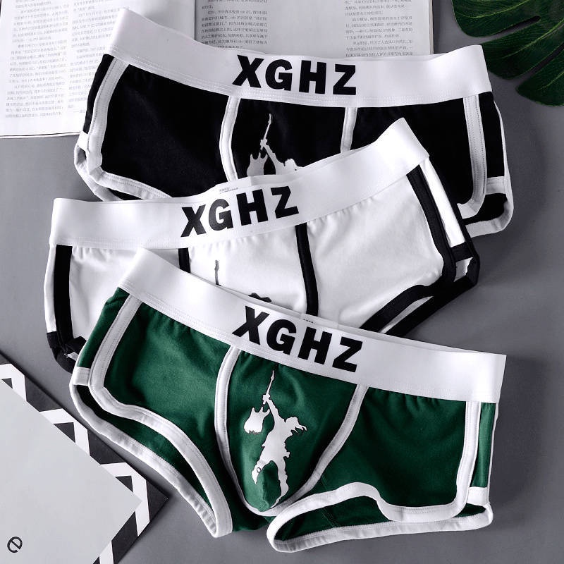KINGDAFA Quần Lót Boxer Cotton Lưng Thấp Thời Trang Cho Nam  , quần lót nam , quần sịp boxer , quần lót nam cao cấp , boxer nam