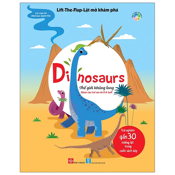Sách Lift-The-Flap - Lật Mở Khám Phá - Dinosaurs - Thế Giới Khủng Long