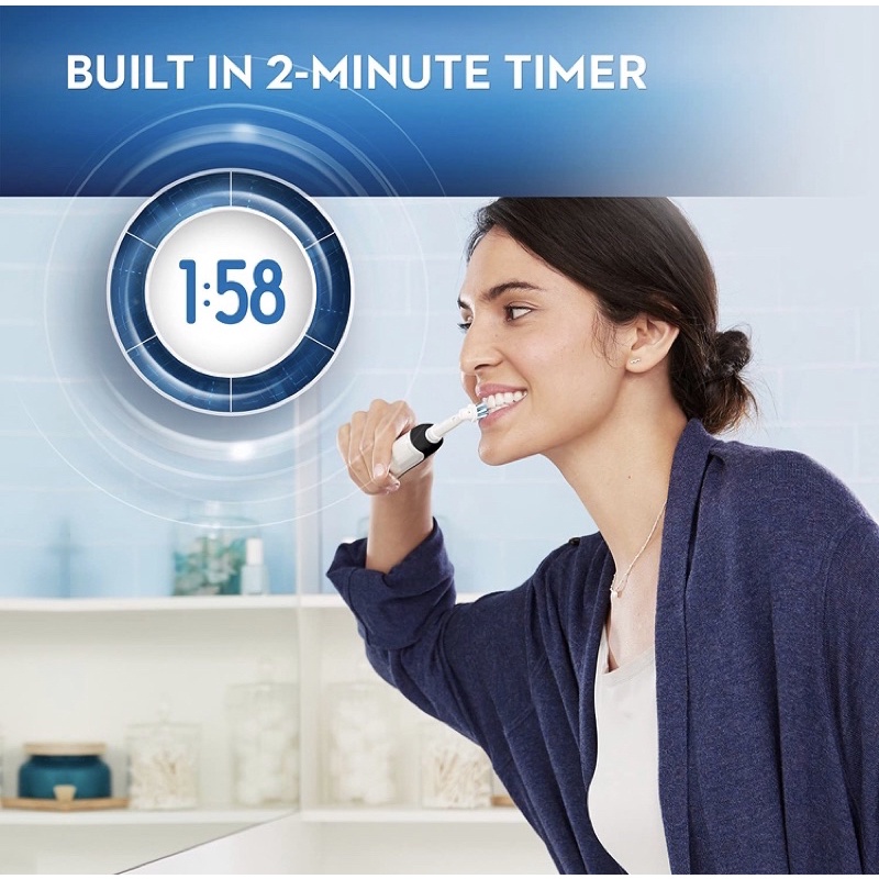 Set 2 Bàn chải điện Oral-B Pro 1000 Rechargeable Toothbrush Đen+ Trắng USA