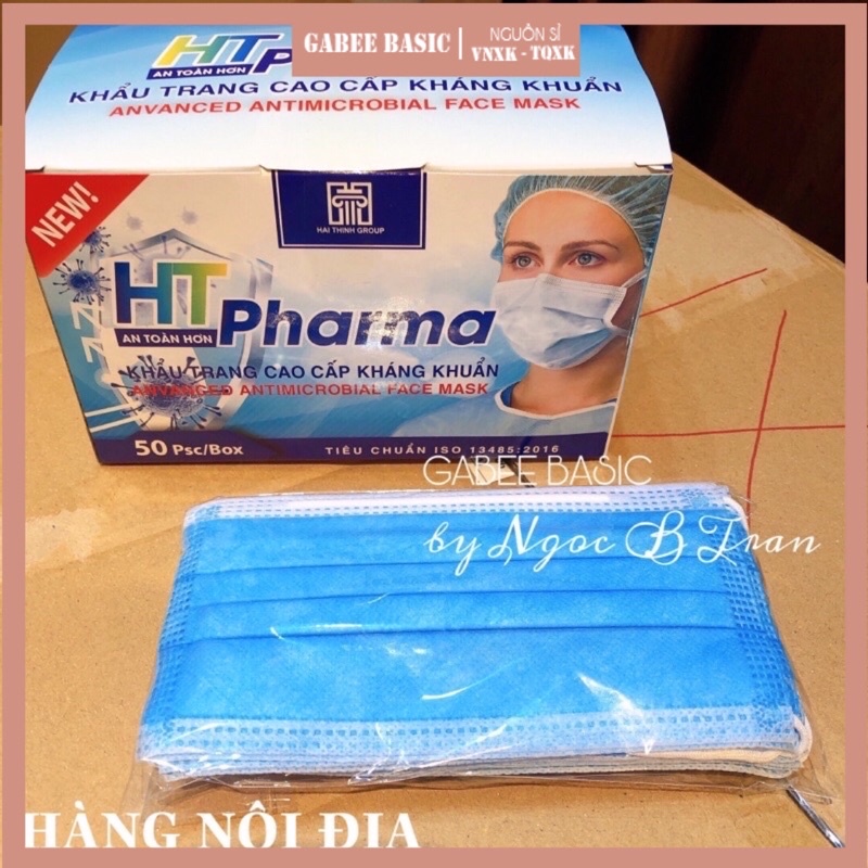 [HỘP 50C] KHẨU TRANG Y TẾ 4 LỚP HT PHARMA | BigBuy360 - bigbuy360.vn