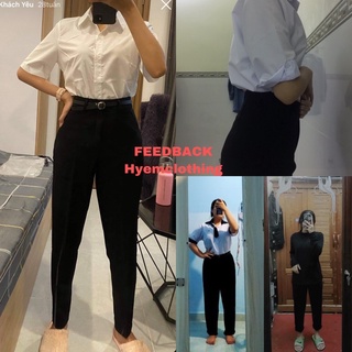 [Feedback] Quần Tây Baggy Lưng Cạp Siêu Cao Có Đĩa Đeo Nịt Công Sở Học Sinh