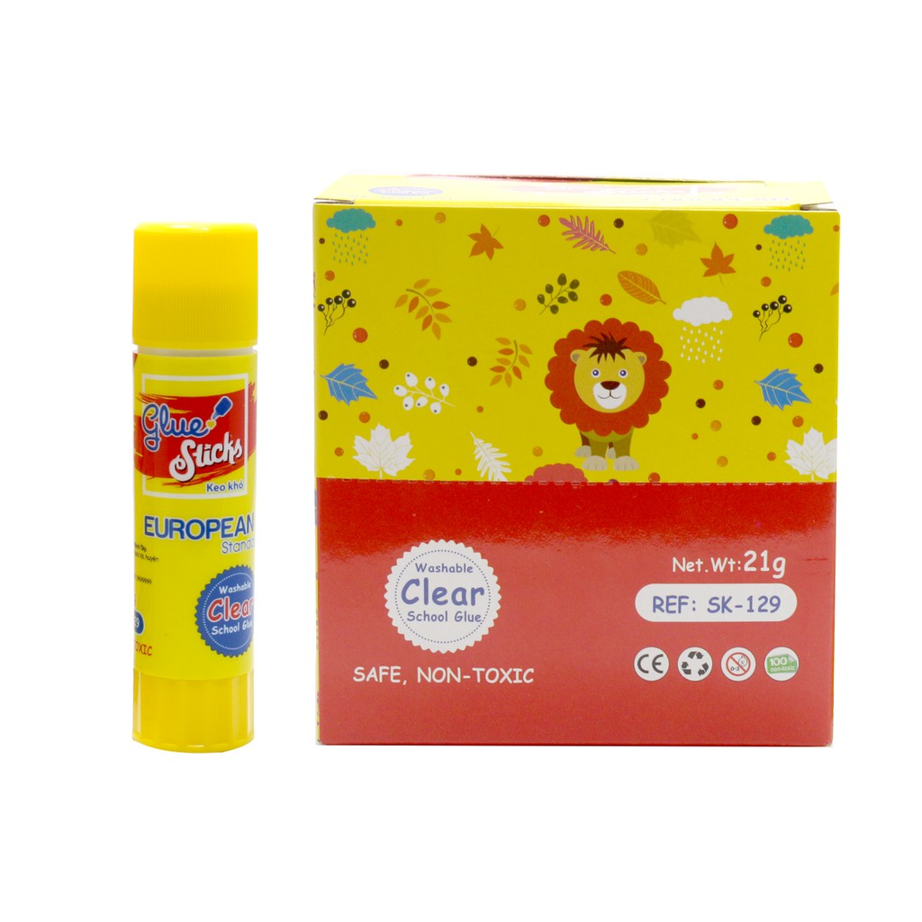 Lốc 12 Chai Hồ Dán (Keo Khô) 21gr Smartkids