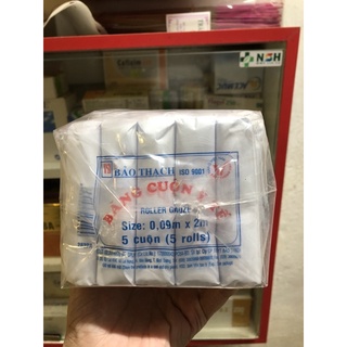 Băng cuộn y tế size 0.09x2m bảo thạch bông băng gạc cuộn 0.09m x 2m 0.09 x 2m bảo thạch