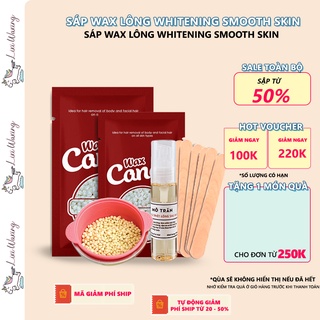 Combo chén chống dính silicon kèm sáp wax lông Cao Cấp và mỡ trăn triệt lông Candywax