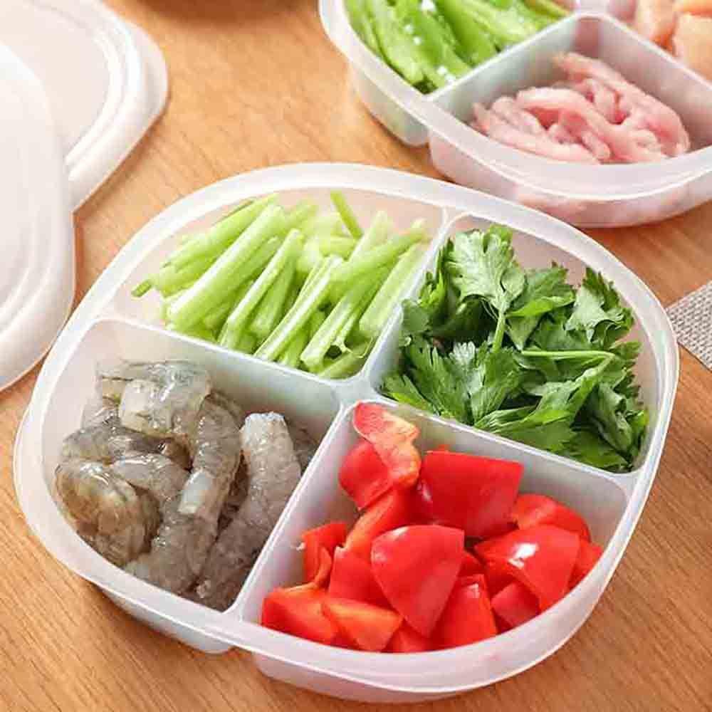 Hộp Đựng Cơm Trưa Bằng Nhựa PP Trong Suốt Có Nắp Đậy Thân Thiện Với Môi Trường