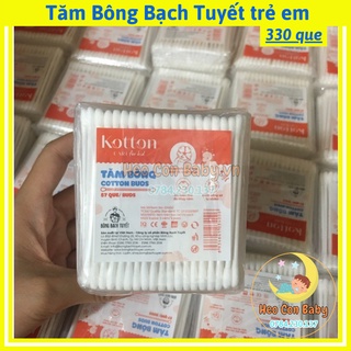 Tăm bông trẻ em merigo/ 330 que/ tăm bông bạch tuyết