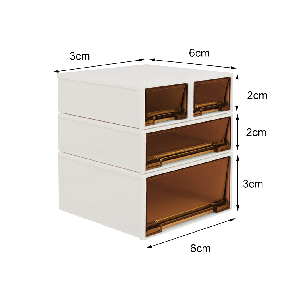 Set 4 Hộp Ngăn Kéo Đựng Mô Hình Trang Trí Phòng Tỉ Lệ 1: 6