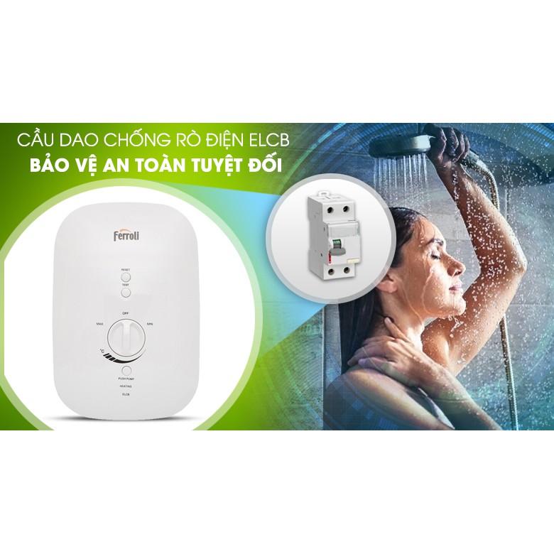 Máy nước nóng trực tiếp Ferroli 4500W Divo SSP 4.5S