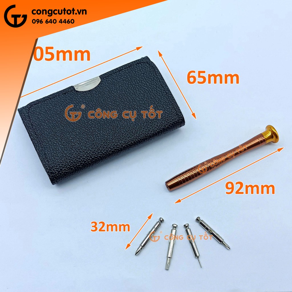 Bộ tô vít ví da 25 đầu từ tính sửa điện thoại