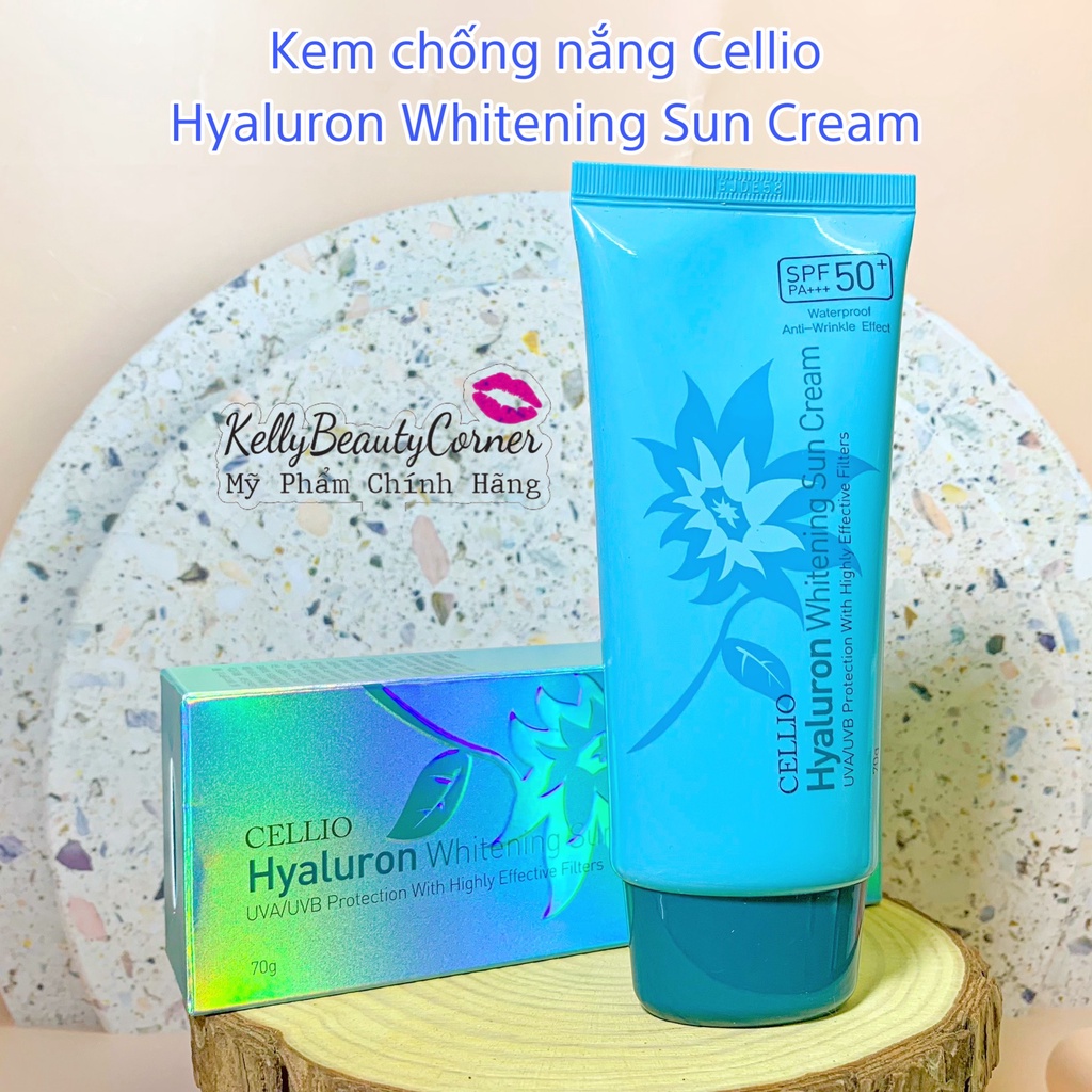 Kem chống nắng Cellio Hyaluron Whitening Sun Cream