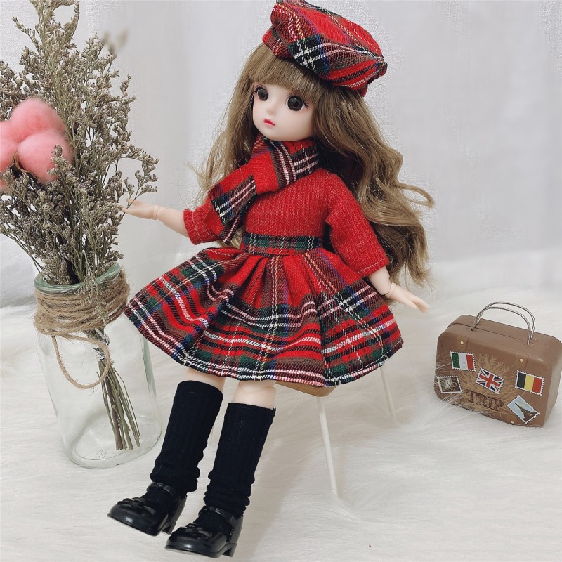 Búp Bê BJD 1 / 6 30Cm 21 Mắt Nâu Có Thể Di Chuyển Dễ Thương