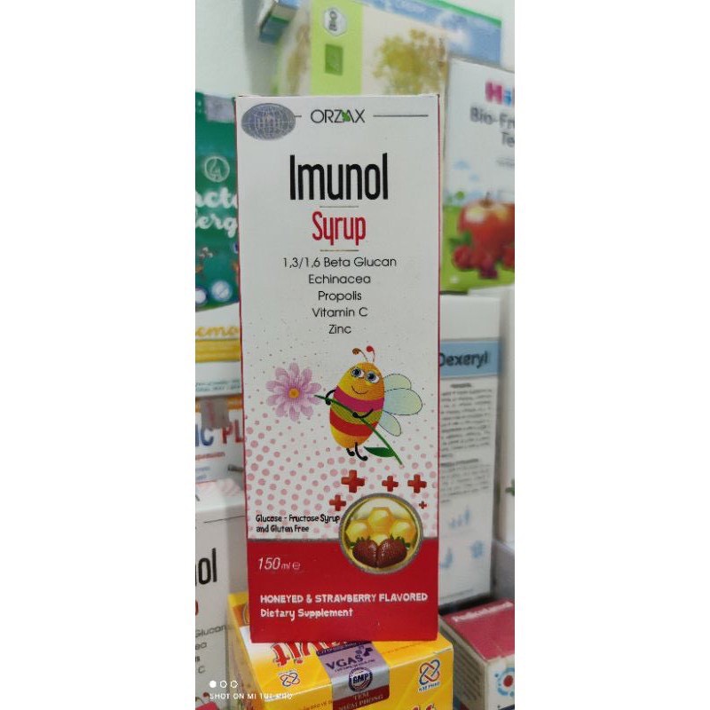 Imunol Syrup Giúp Bé Tăng Đề Kháng,Hệ Miễn Dịch Khỏe Mạnh,Hết Ốm Vặt.Vitamin C