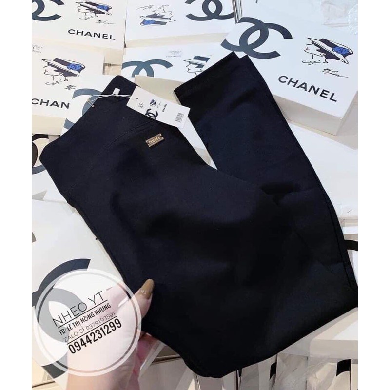 Quần legging umi cạp cao logo chane(40)