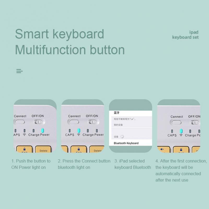 Bàn PhíM + ChuộT Bluetooth Không Dây Cho iPad Xiaomi Huawei / IOS / Android / Windows