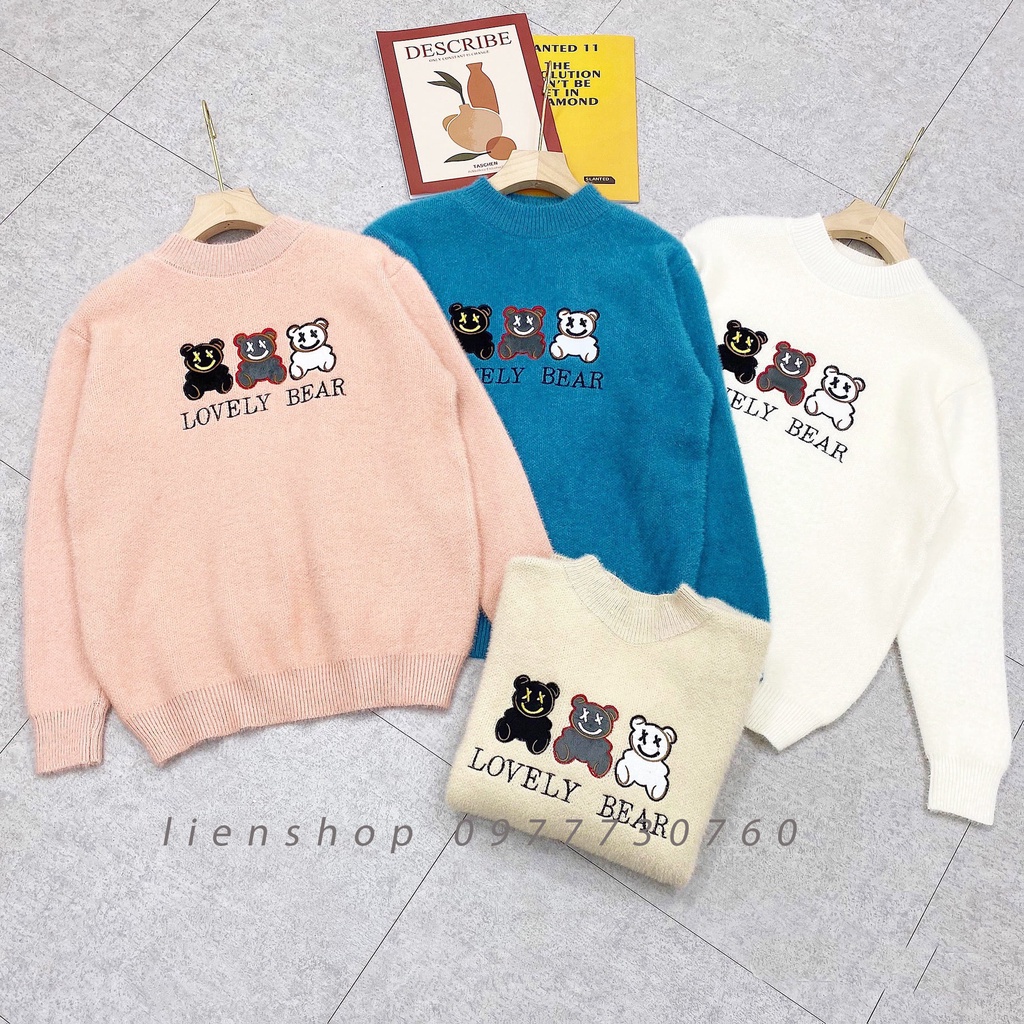 Áo Nữ Len Lông Gấu Lovely