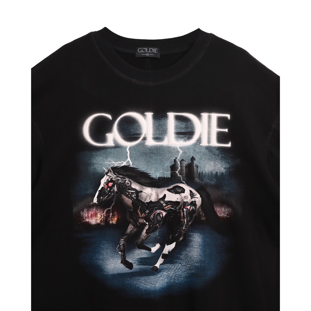 Áo thun 'GOLDIE MACHINERY HORSE' 100% cotton 2 chiều | BigBuy360 - bigbuy360.vn
