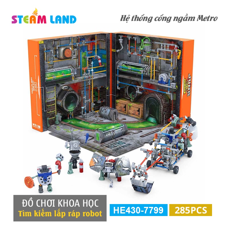 Đồ Chơi Lắp Ráp Junkbots Hệ Thống Cống Ngầm Metro - HEXBUG 430-7799