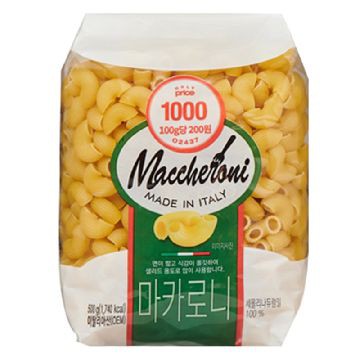 Nui Ống Maccheroni/ Nui xoắn/ Nui ống Penne Only Price Gói 500G