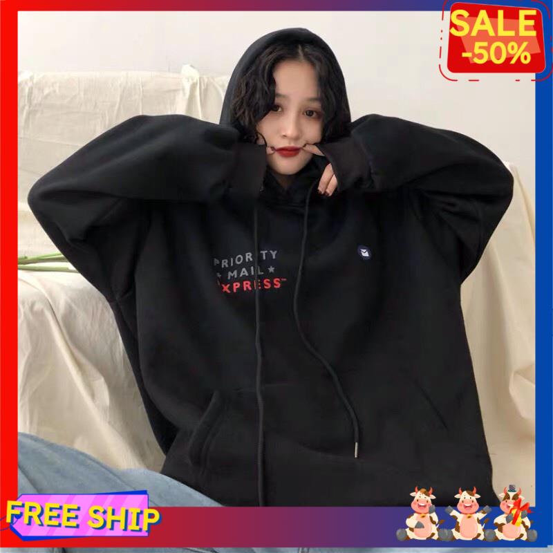 Áo Hoodie nam nữ lá thư, Áo sweater unisex form rộng Trần Hoàng Shop | BigBuy360 - bigbuy360.vn