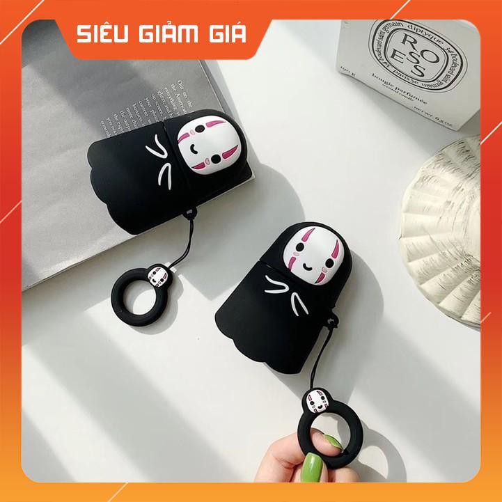 KHUYẾN MÃI LỚN Bao da cao cấp có móc khoá cho Airpods Icarer- Hình Vô Diện