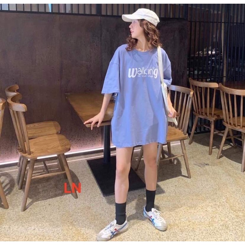 Áo Thun Trend Walking Áo new 100%Unisex nam nữ Hot 2022 Basic cotton loại 1 giá rẻ