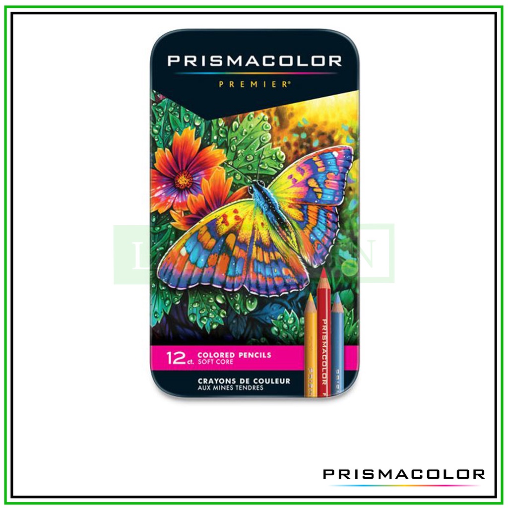 Bút chì lõi mềm hạng họa sỹ Prismacolor Premier Soft Core 12 màu