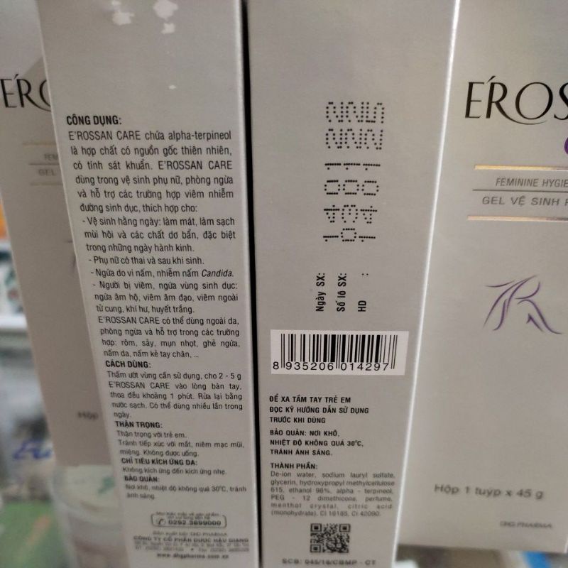 Gel vệ sinh phụ nữ E'rossan care