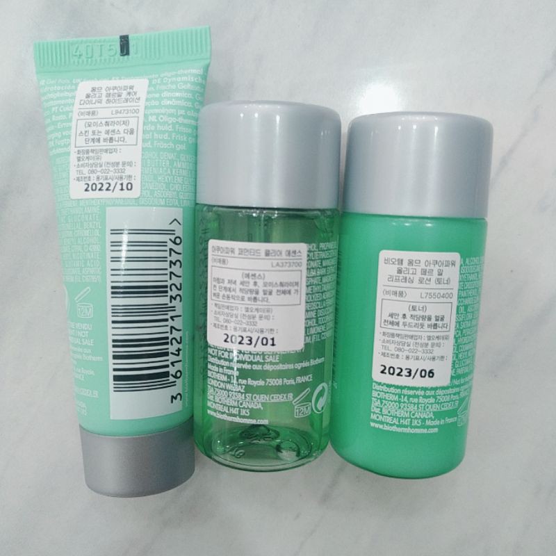 [mini] Set dưỡng da nam hương nước Biotherm homme aquapower