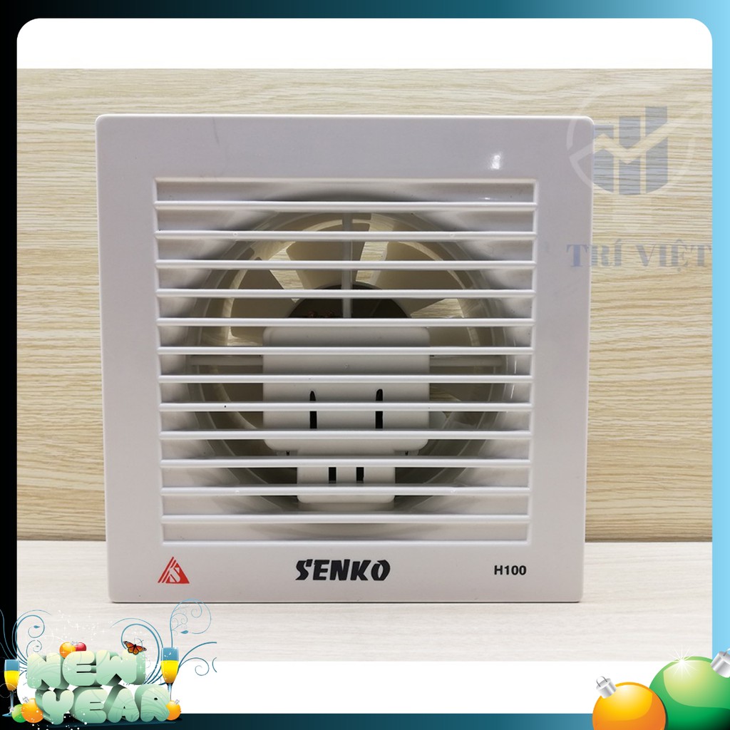 Quạt Hút Mùi Gắn Tường H100 (25W) Senko - Động cơ lõi đồng - Êm ái - Nhỏ gọn - Các model khác: H150, H200, H250