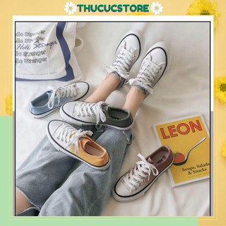 Giày thể thao, giày sneaker đế bằng cổ thấp loang màu phong cách Hàn Quốc năng động (kèm video ảnh thật)