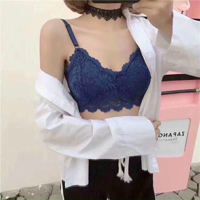 Áo bra thun ren có sẵn mút