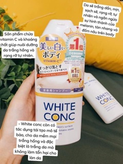 Sữa tắm trắng da White Conc 360ml