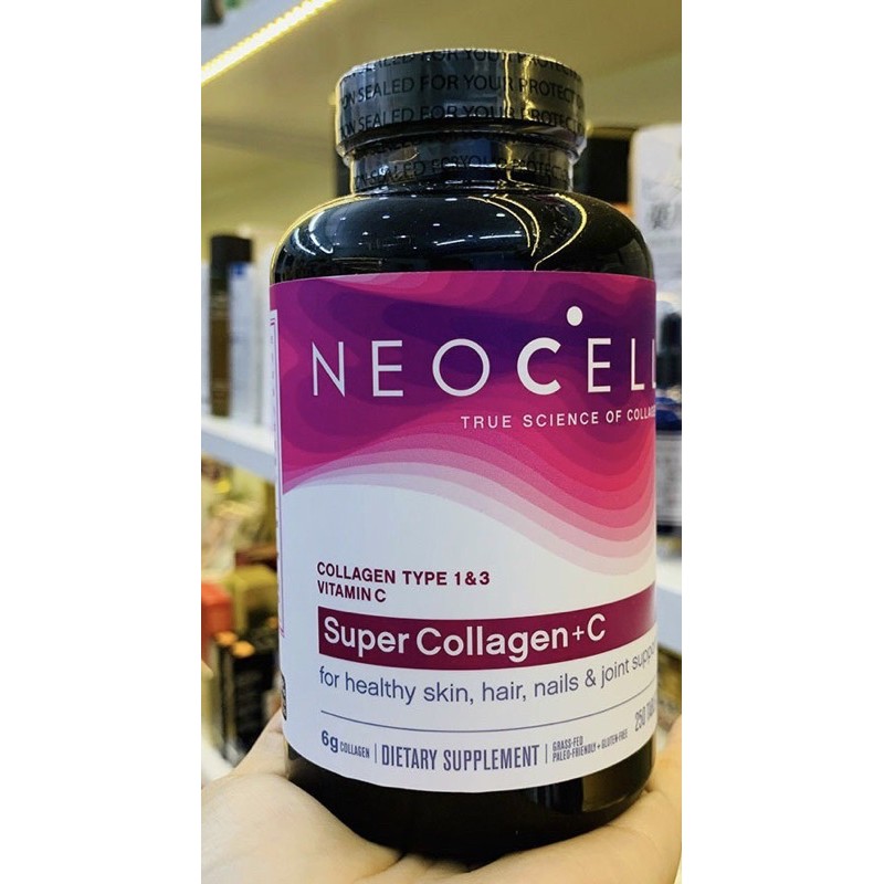 Viên uống đẹp da Neocell Biotin Super Collagen + C with biotin chai 360 viên của Mỹ