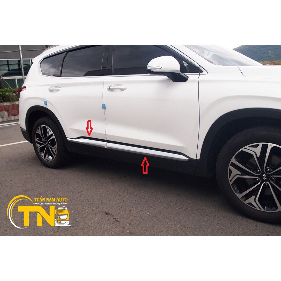 NẸP ỐP SƯỜN HÔNG ỐP SƯỜN XE HYUNDAI SANTAFE 2020, 2019,2018 ( HÀNG HÀN QUỐC CAO CẤP)