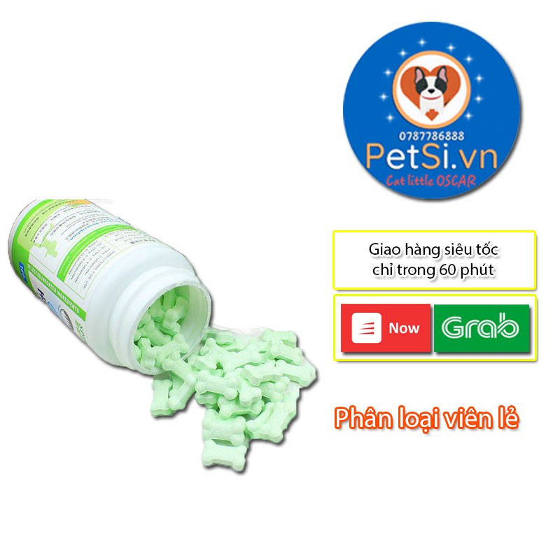 [Mua 1 Lọ Tặng 1 Gói Ức Gà Hấp] Vitamin cho chó 4 loại