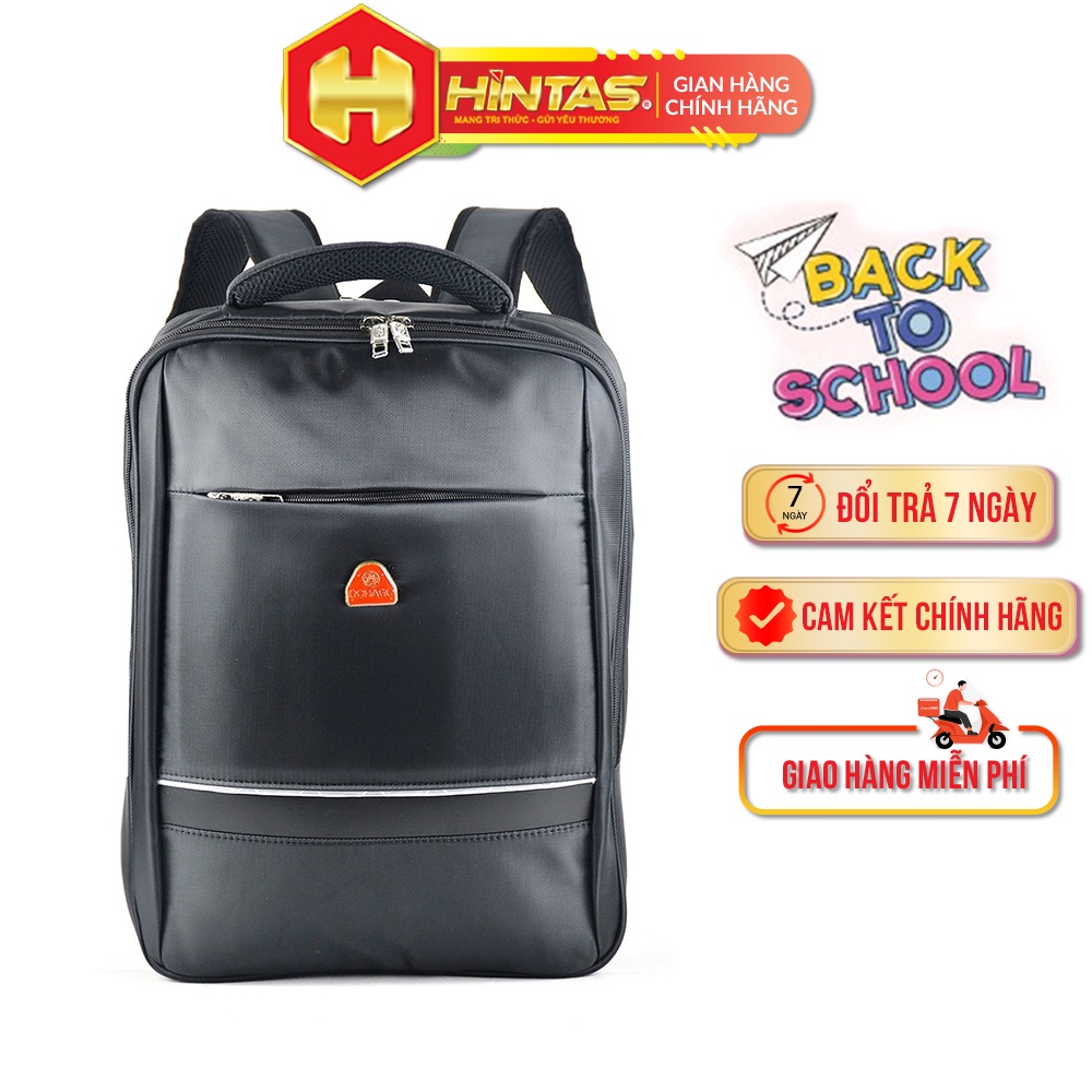 Balo Laptop HINTAS đệm lưng êm, thoáng mát ngăn đựng Laptop 14'' tiện dụng thời trang cá tính - BLLT 202