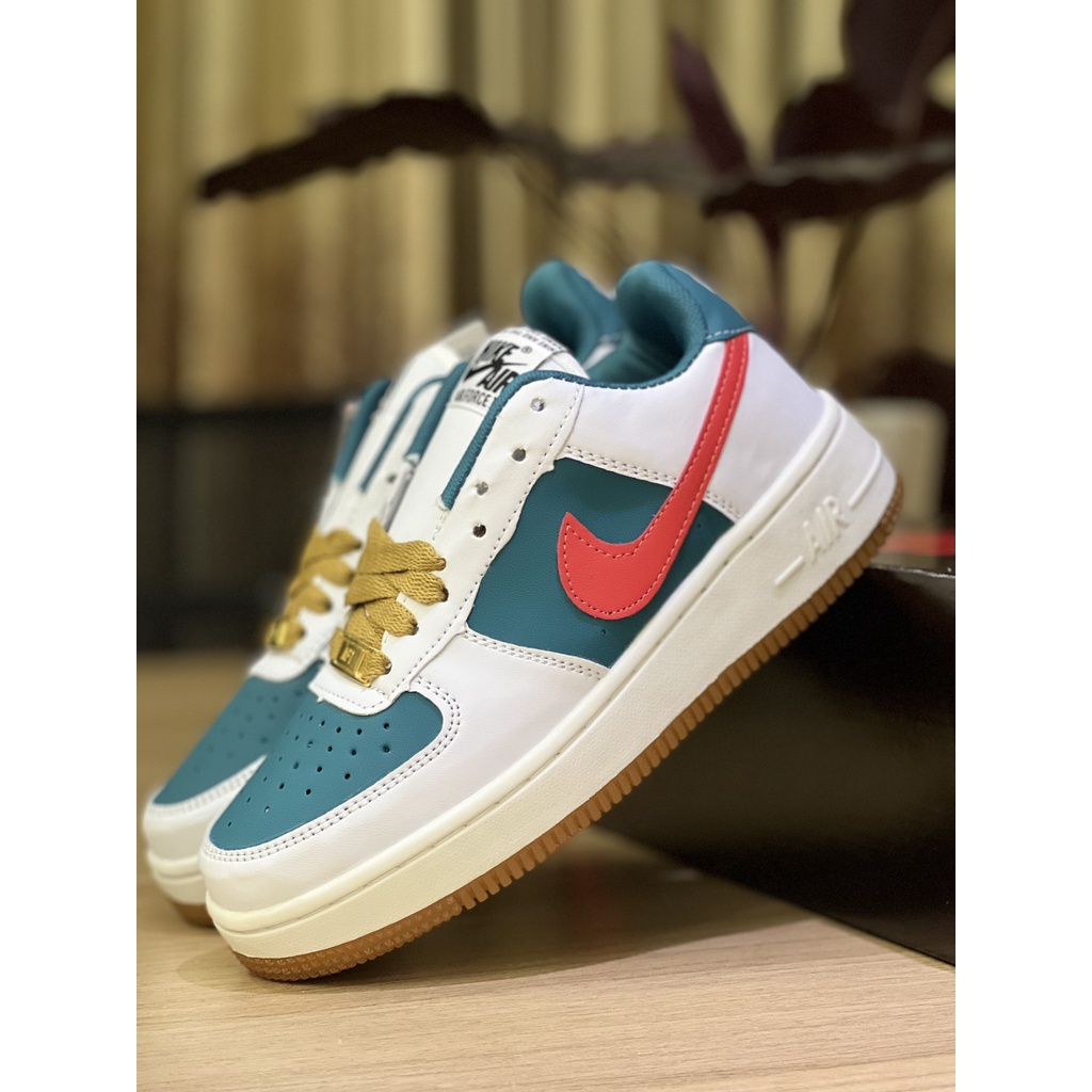 Giày Thể Thao AF1 N.ike Gu.cci Xanh Đỏ Thể Thao Nam Nữ Cao Cấp rep 1:1 Full Size nam nữ