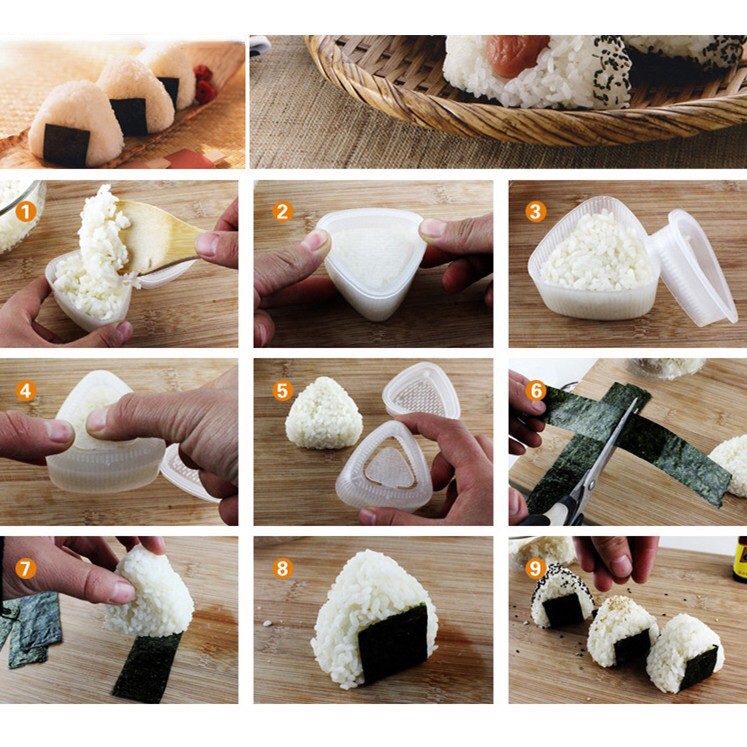 Bộ 2 cái khuôn làm sushi tiện dụng