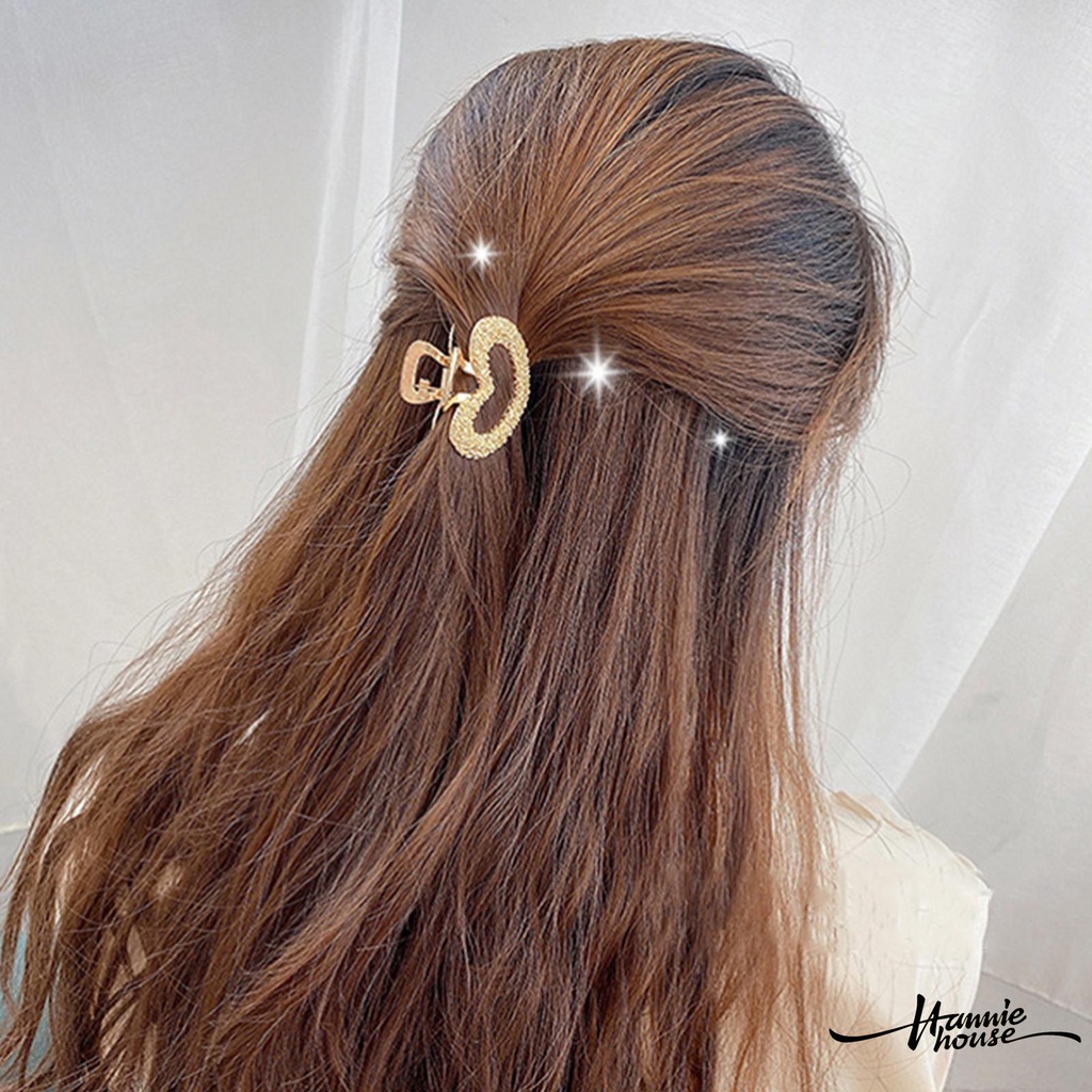 Kẹp tóc càng cua bằng kim loại chống trượt siêu bền thiết kế thời trang cho nữ