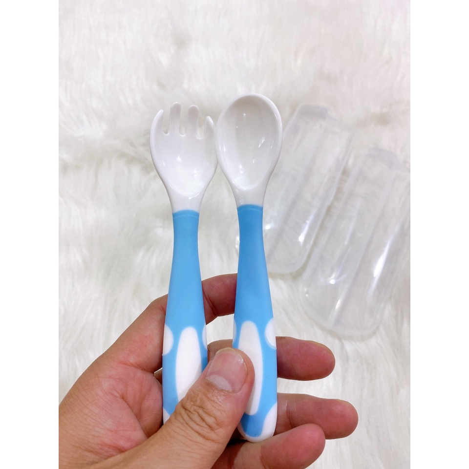 Sét Thìa nhựa  uốn cong cho bé