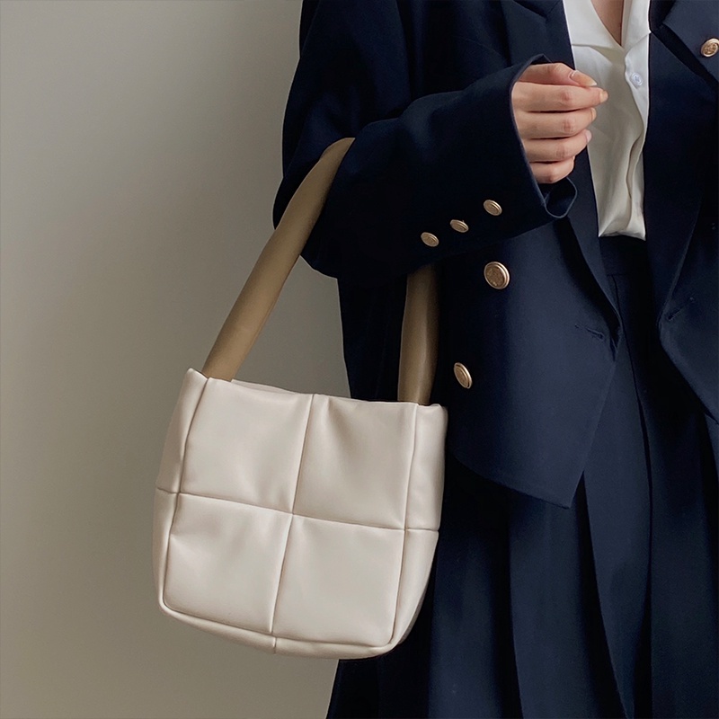 Túi Xách Da Kẻ Sọc Thời Trang Xinh Xắn Cho Nữ