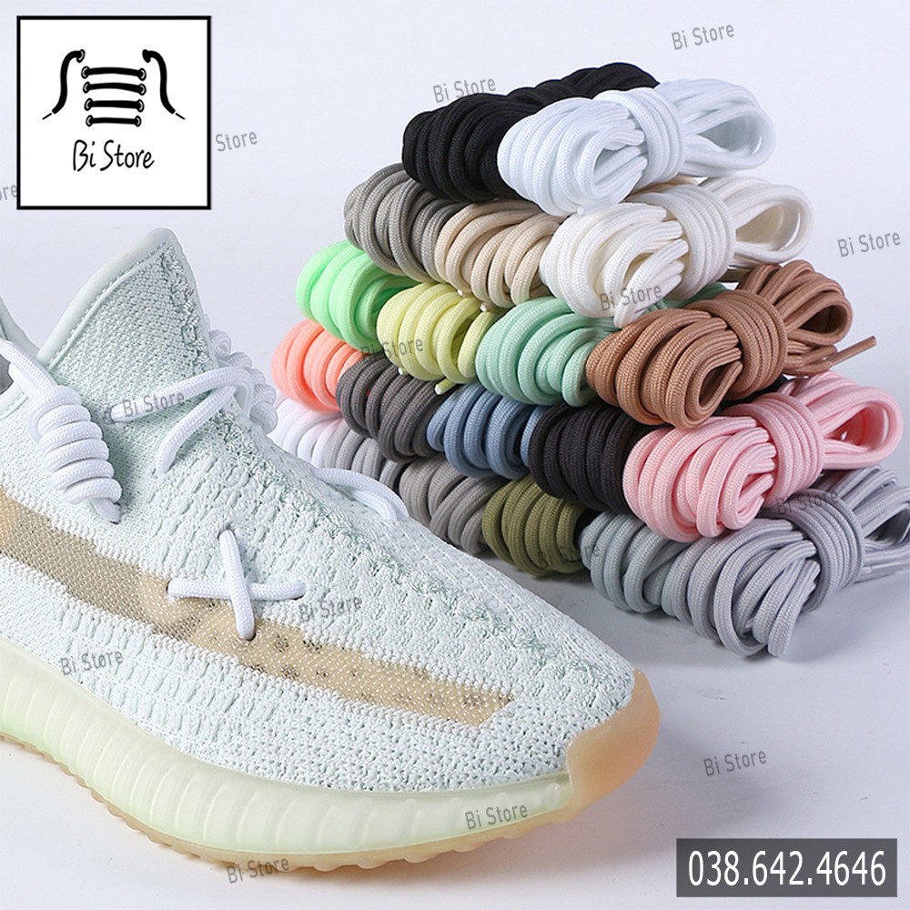 [𝗕𝗮́𝗻 𝘁𝗵𝗲𝗼 𝗰𝗮̣̆𝗽] Dây giày tròn bản to Yeezy, Balenciaga, MLB,... phù hợp với các loại giày thể thao [𝗕𝗮̉𝗻𝗴 𝟮𝟬 𝗺𝗮̀𝘂]