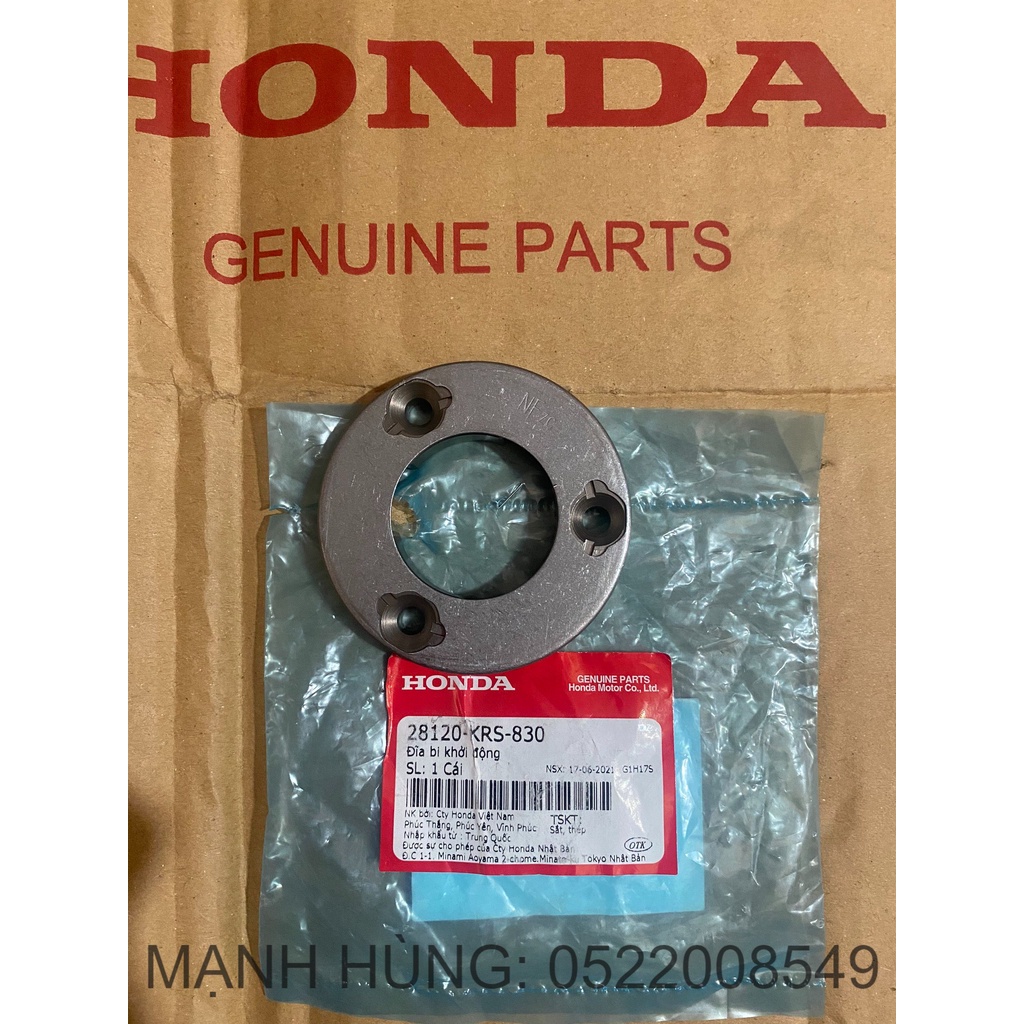 Đĩa bi khởi động - Bát đề HONDA DREAM, WAVE ANLPHA năm 2013.