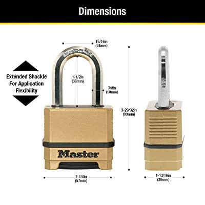 [KHOÁ CHỐNG CẮT] Khóa Số Master Lock M175XDLF 60mm Chống Trộm🔥100% Chính Hãng Từ Mỹ🔥