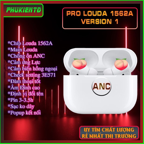 Tai Nghe Ap Pro Louda 1562A Chống Ồn Chủ Động ANC 35dB - Check Setting Vi Trình 3A283 - Xuyên Âm HD 5.0